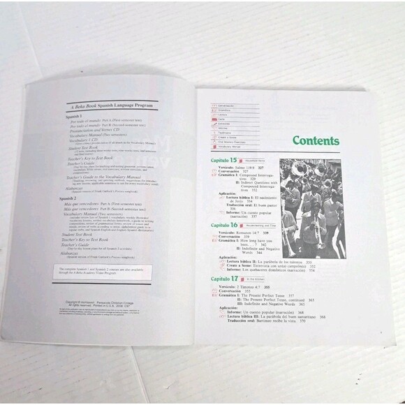 A Beka Spanish 2B Mas que vencedores Student Text Grades 10–12 – Notes Inside - Picture 3 of 4